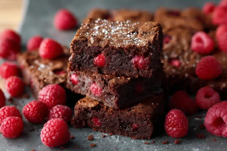 Bronign Raspberry Raspberry Brownies